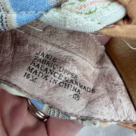 Kenzie Janie Patchwork Fabric Wedge Boho Sandals Women's 10 M - Picture 8 of 9